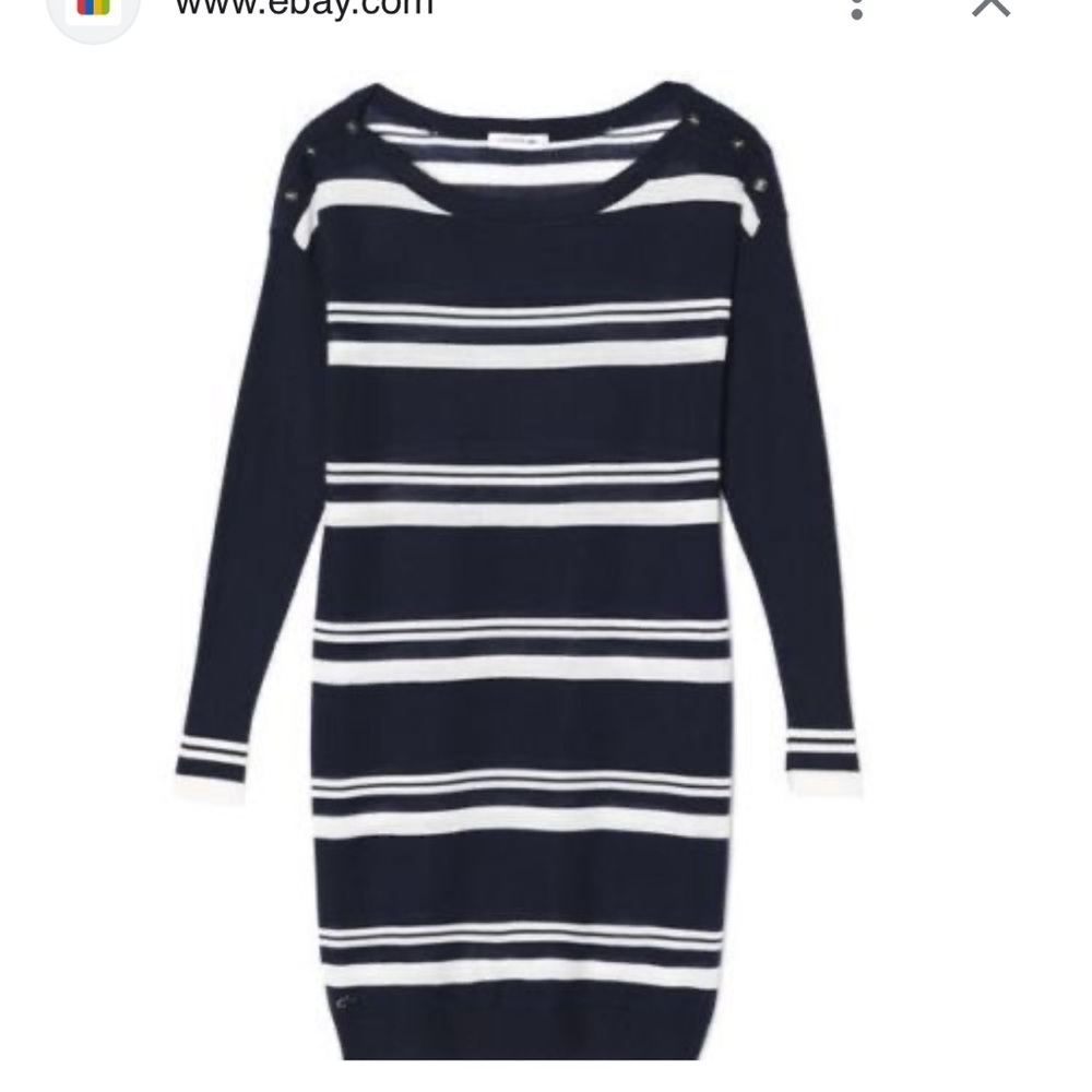 Lacoste merino wool sweater dress size 42 ( US 10-12)